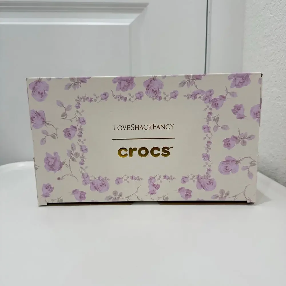 Love Shack Fancy x Crocs Womens Classic Ballet Flat with Straps Size 8 NWT - Picture 7 of 10